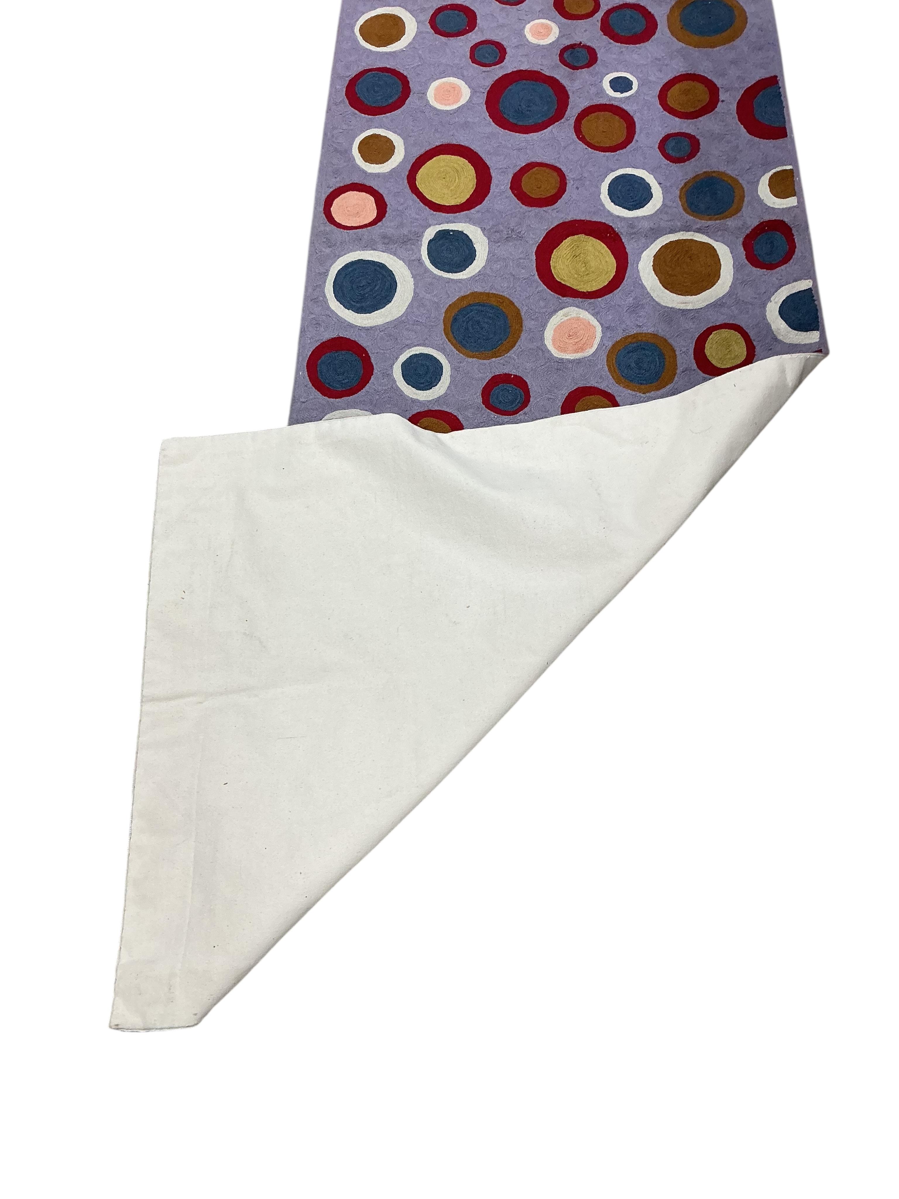 A Kashmir hand stitched crewelwork runner, 236 x 72cm